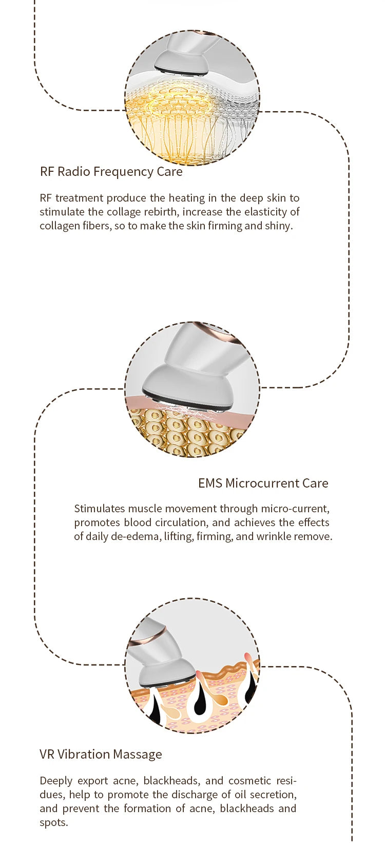 EMS RF Facial Massager